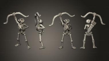 Military figurines Skelly Archer 04 3d model