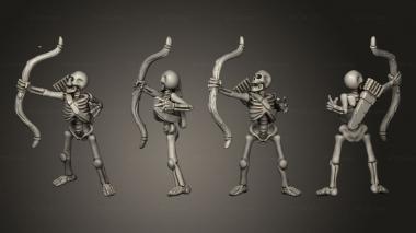 Military figurines Skelly Archer 05 3d model