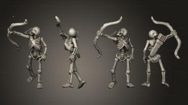 Military figurines Skelly Archer 06 3d model