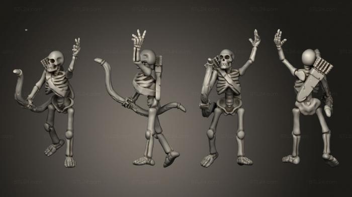 Military figurines (Skelly Archer 07, STKW_12687) 3D models for cnc