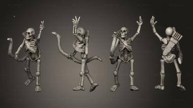 Military figurines Skelly Archer 07 3d model