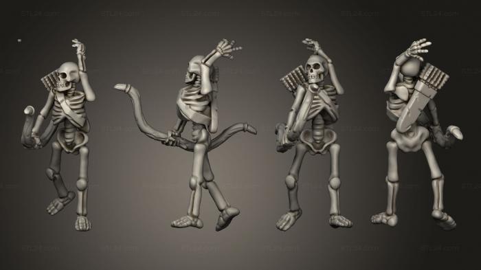 Military figurines (Skelly Archer 08, STKW_12688) 3D models for cnc