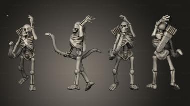 Military figurines Skelly Archer 08 3d model