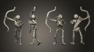 Military figurines Skelly Archer 09 3d model