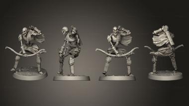 Military figurines Skelly Soldier 02 3d model