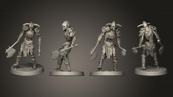 Military figurines (Skelly Soldier 03, STKW_12692) 3D models for cnc