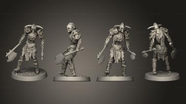 Military figurines Skelly Soldier 03 3d model