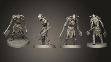Military figurines Skelly Soldier 04 3d model