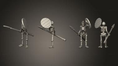 Military figurines Skelly Spear 01 3d model