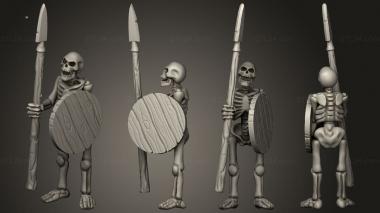Military figurines Skelly Spear 02 3d model