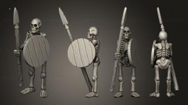 Military figurines Skelly Spear 03 3d model