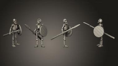 Military figurines Skelly Spear 04 3d model