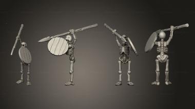 Military figurines Skelly Spear 05 3d model