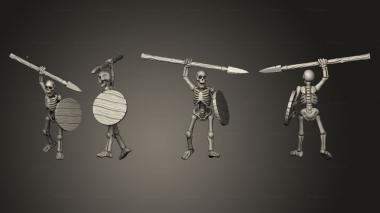 Military figurines Skelly Spear 06 3d model