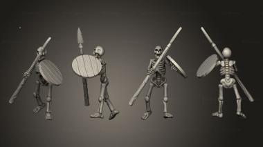 Military figurines Skelly Spear 07 3d model