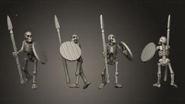 Military figurines Skelly Spear 08 3d model