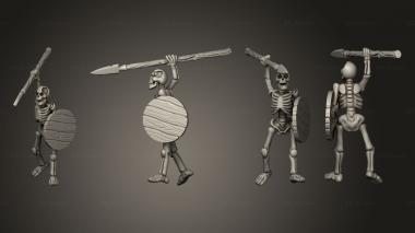 Military figurines Skelly Spear 09 3d model