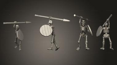 Military figurines Skelly Spear 10 3d model