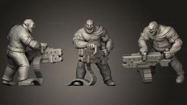 Military figurines JJ Preston 3d model