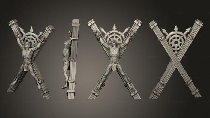 Military figurines (Skinned Human, STKW_12730) 3D models for cnc