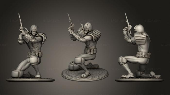 Military figurines (judge dredd, STKW_1274) 3D models for cnc