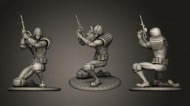 Military figurines judge dredd 3d model