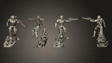 Military figurines Skytroopers 01 3d model