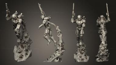 Military figurines Skytroopers 02 3d model