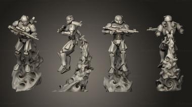 Military figurines Skytroopers 3d model