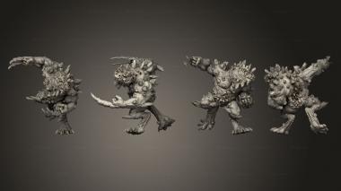 Military figurines Slaad Blue 3d model