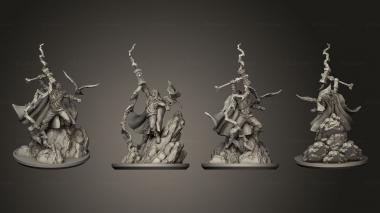 Military figurines Slavic 2 Perun base 3d model