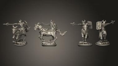 Military figurines Slavic 2 Todorci Horsemen 01 base 3d model