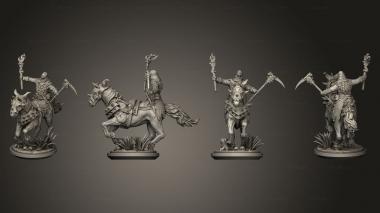 Military figurines Slavic 2 Todorci Horsemen 02 base 3d model