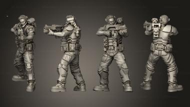 Military figurines Slavic 2 3d model