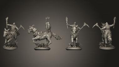 Military figurines Slavic Todorci Horsemen 02 base 3d model