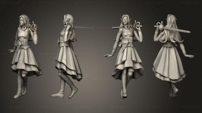 Military figurines (Slavishny Changeling Bard, STKW_12799) 3D models for cnc