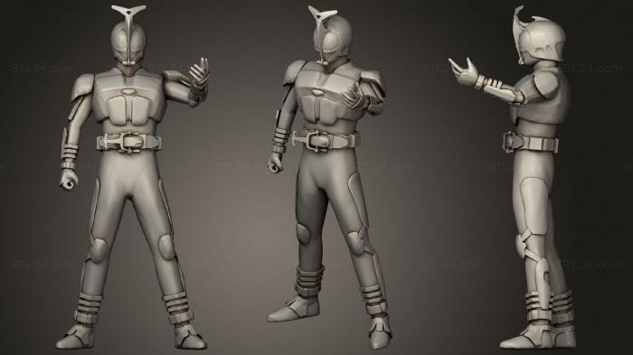 Military figurines (kamen Rider kabuto, STKW_1280) 3D models for cnc