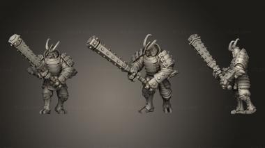 Military figurines Kanabo pose1 3d model