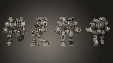 Military figurines Sleigh Mutt 1 Walk 3d model