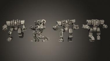 Military figurines Sleigh Mutt 2 Pose 3d model