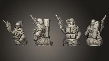 Military figurines Slug Bounty Hunter Based 3d model
