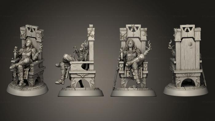 Military figurines (Smiling Debra Sitting, STKW_12823) 3D models for cnc