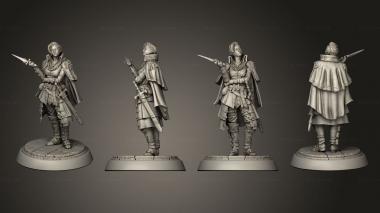 Military figurines Smiling Debra Standing 2 3d model