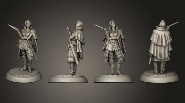 Military figurines Smiling Debra Standing 3d model