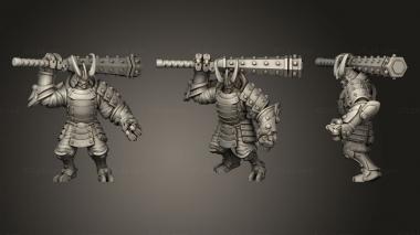 Military figurines Kanabo pose3 3d model