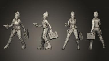Military figurines smugglers gunslingers 02 3d model