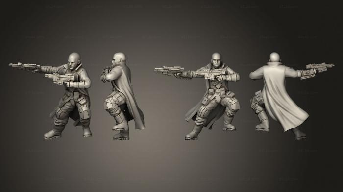 Military figurines (smugglers gunslingers 03, STKW_12831) 3D models for cnc
