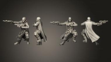 Military figurines smugglers gunslingers 03 3d model