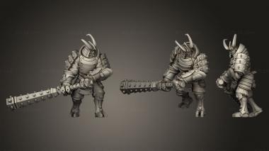 Military figurines Kanabo pose4 3d model