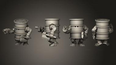 Military figurines Sneaky Broozer 09 3d model
